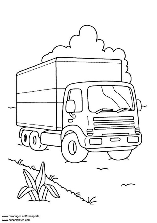 Disegno da colorare camion