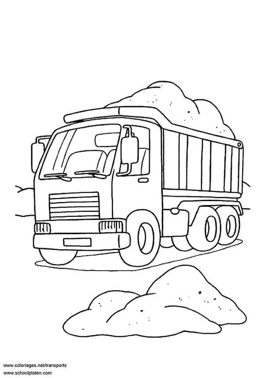 Disegno da colorare camion