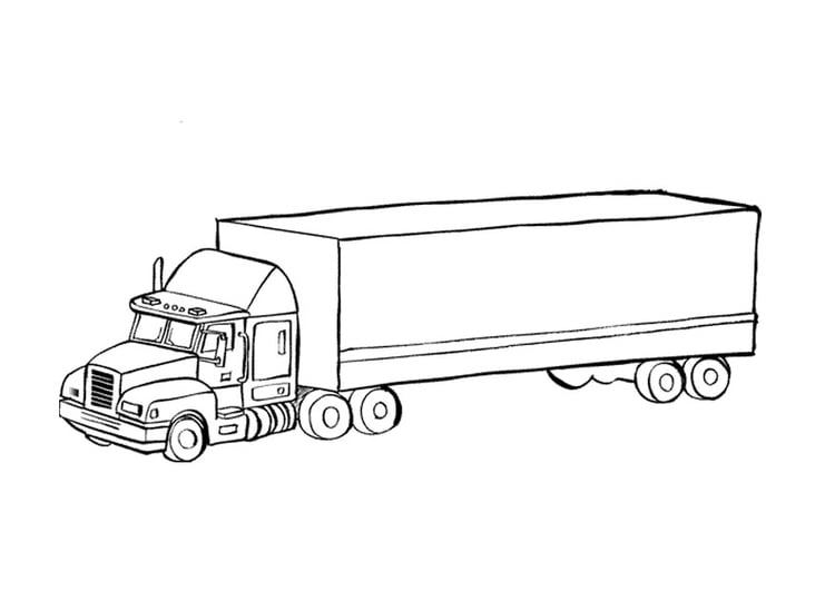 Disegno da colorare camion