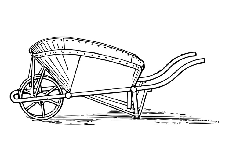 Disegno da colorare carro a rulli