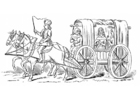 Disegni da colorare carrozza del 15° secolo