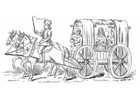 disegno-da-colorare carrozza del 15° secolo