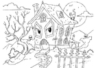 Disegni da colorare casa dei fantasmi