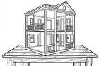 casa delle bambole in legno
