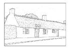 Disegno da colorare casale 18esimo secolo
