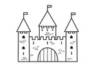 disegno-da-colorare castello 2