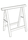 disegno-da-colorare cavalletto