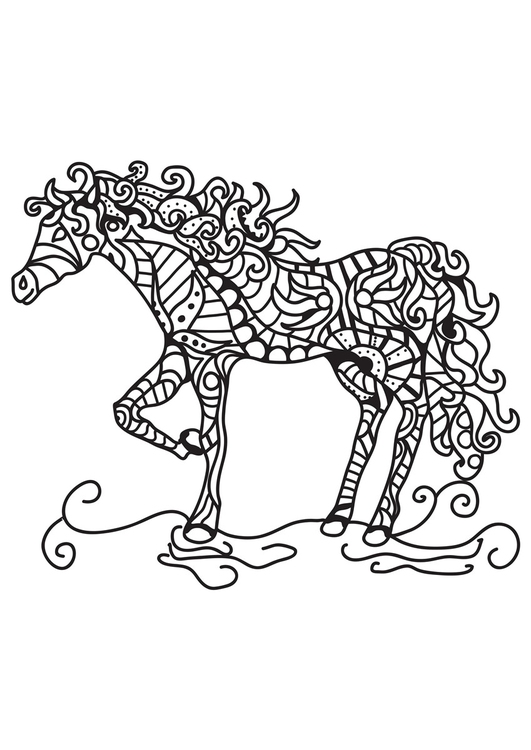 Disegno da colorare cavallo