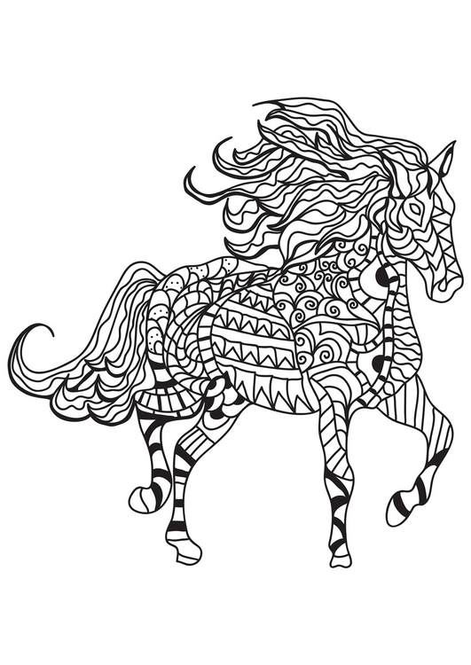 Disegno da colorare cavallo