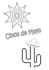 Disegno da colorare Cinco de Mayo