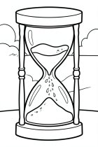 Disegno da colorare clessidra