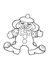 Disegno da colorare clown