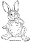 Disegni da colorare coniglietto pasquale