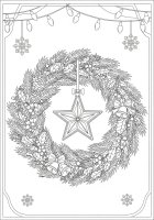 Corona di Natale con stella