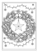 Corona di Natale con stella