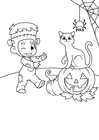 Disegni da colorare costume di Halloween