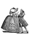 disegno-da-colorare costumi alla corte francese 1778