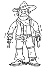 Disegni da colorare cowboy