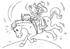 Disegni da colorare cowboy