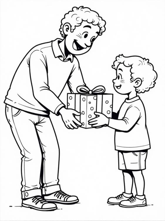 dare un pacco per la festa del papÃ  al padre