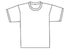 Disegni da colorare davanti di una maglietta