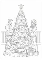 decorare un albero di Natale