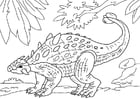 Disegno da colorare dinosauro - ankylosaurus