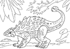 Disegni da colorare dinosauro - ankylosaurus