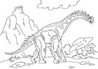 Disegni da colorare dinosauro - diplodoco