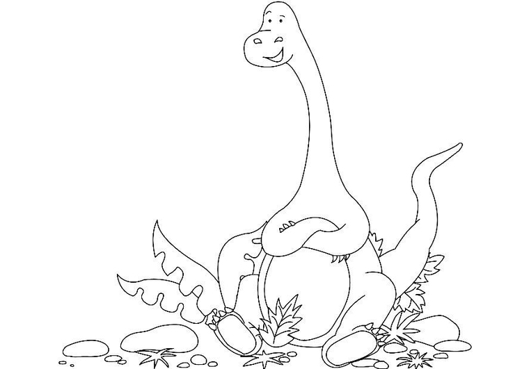 Disegno da colorare dinosauro