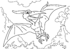 Disegni da colorare dinosauro - pterodattilo