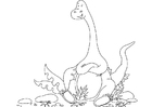 Disegno da colorare dinosauro