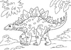 Disegni da colorare dinosauro - stegosauro