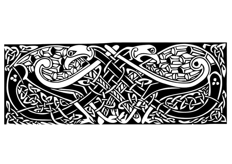 Disegno da colorare disegno celtico