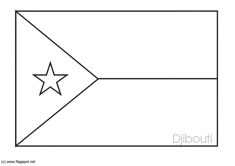 Disegno da colorare Djibouti