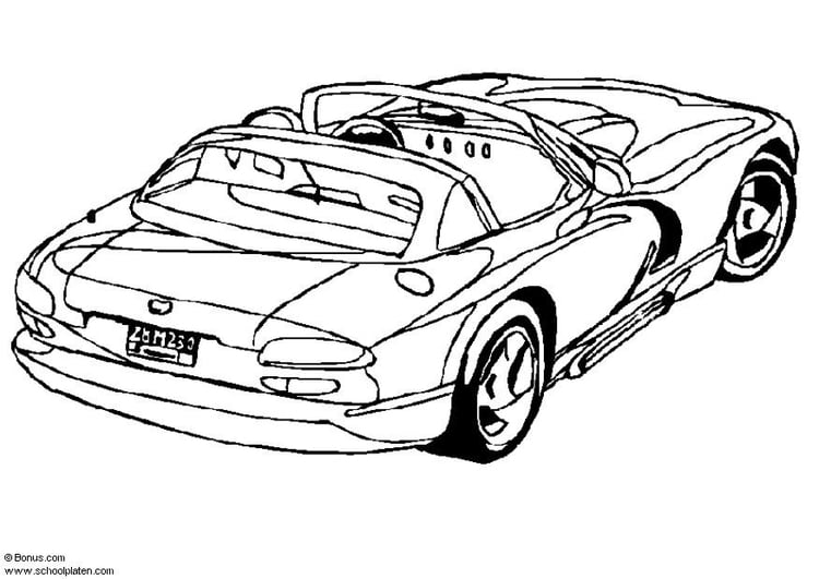 Disegno da colorare Dodge Viper