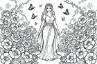 donna nel giardino