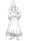 disegno-da-colorare donna Nimipu