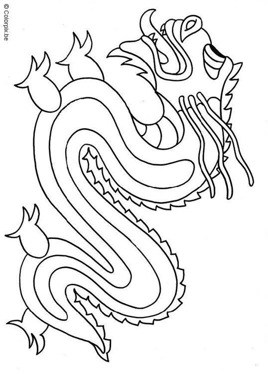 Disegno Da Colorare Drago Cinese Disegni Da Colorare E Stampare 