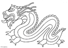 Disegni da colorare drago cinese