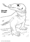 Disegno da colorare drago di Komodo