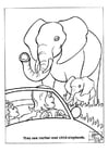 Disegni da colorare elefanti