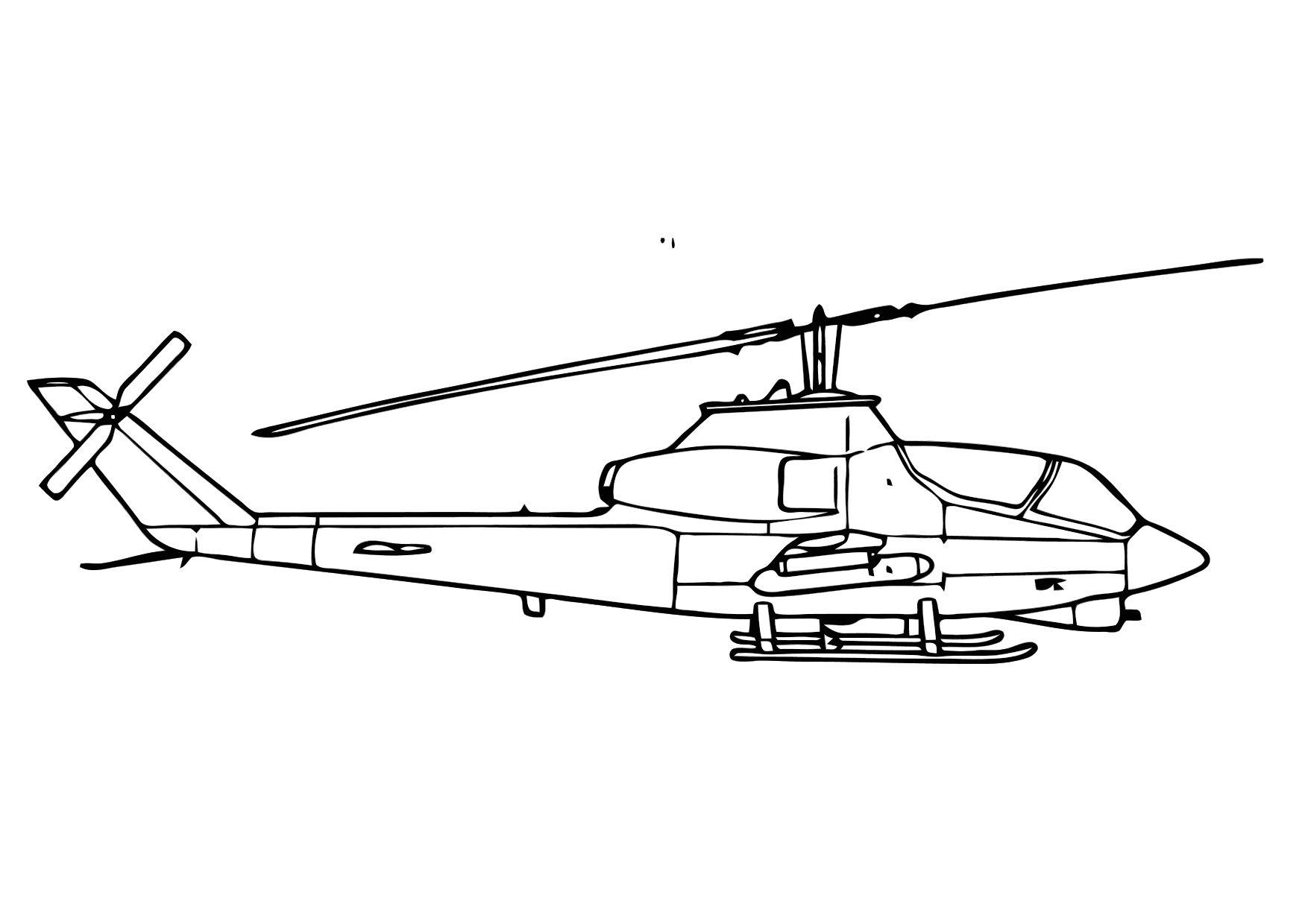 Disegno da colorare elicottero Cobra
