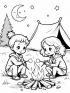 falò con marshmallow