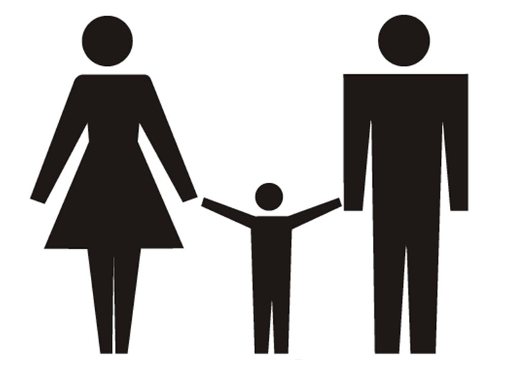 Disegno da colorare famiglia