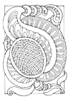 disegno-da-colorare fantasia di fiori