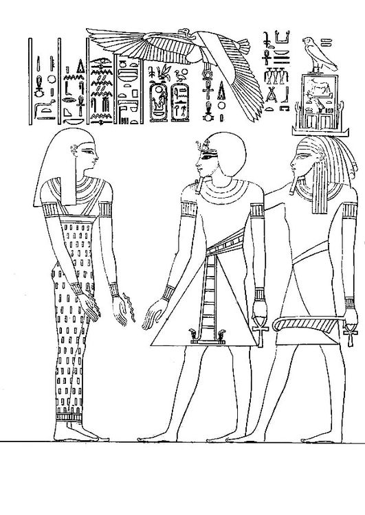 Disegno da colorare Faraone Amenophis III