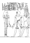 Disegni da colorare faraone Amenophis III