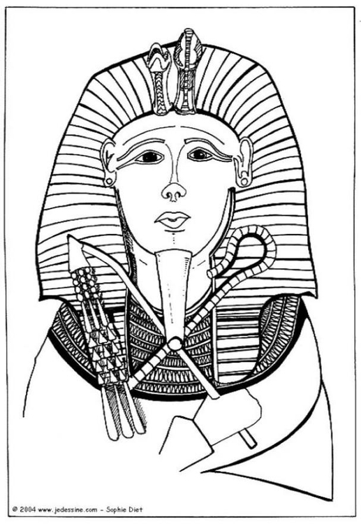 Disegno da colorare faraone