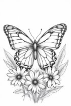 farfalla con fiori